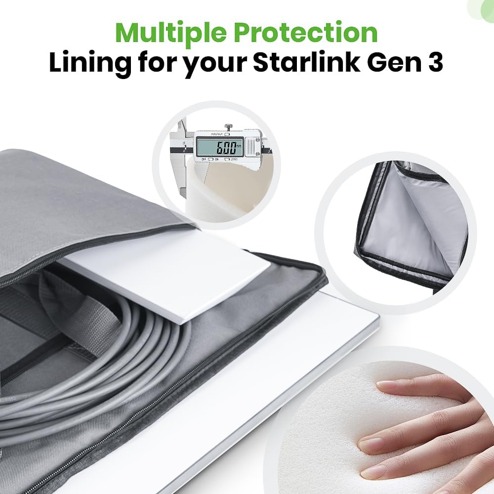 XTAR Starlink Gen 3 Satellite RV Carry Bag,Outdoor Travel Bag, Handbag for Starlink Dish and All Accessories