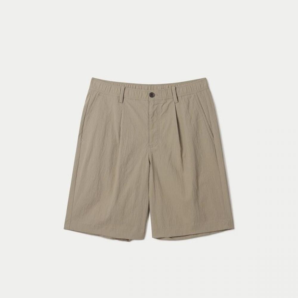 Men S Nylon Cargo Overfit ShortS Sapom25991bex beige/76