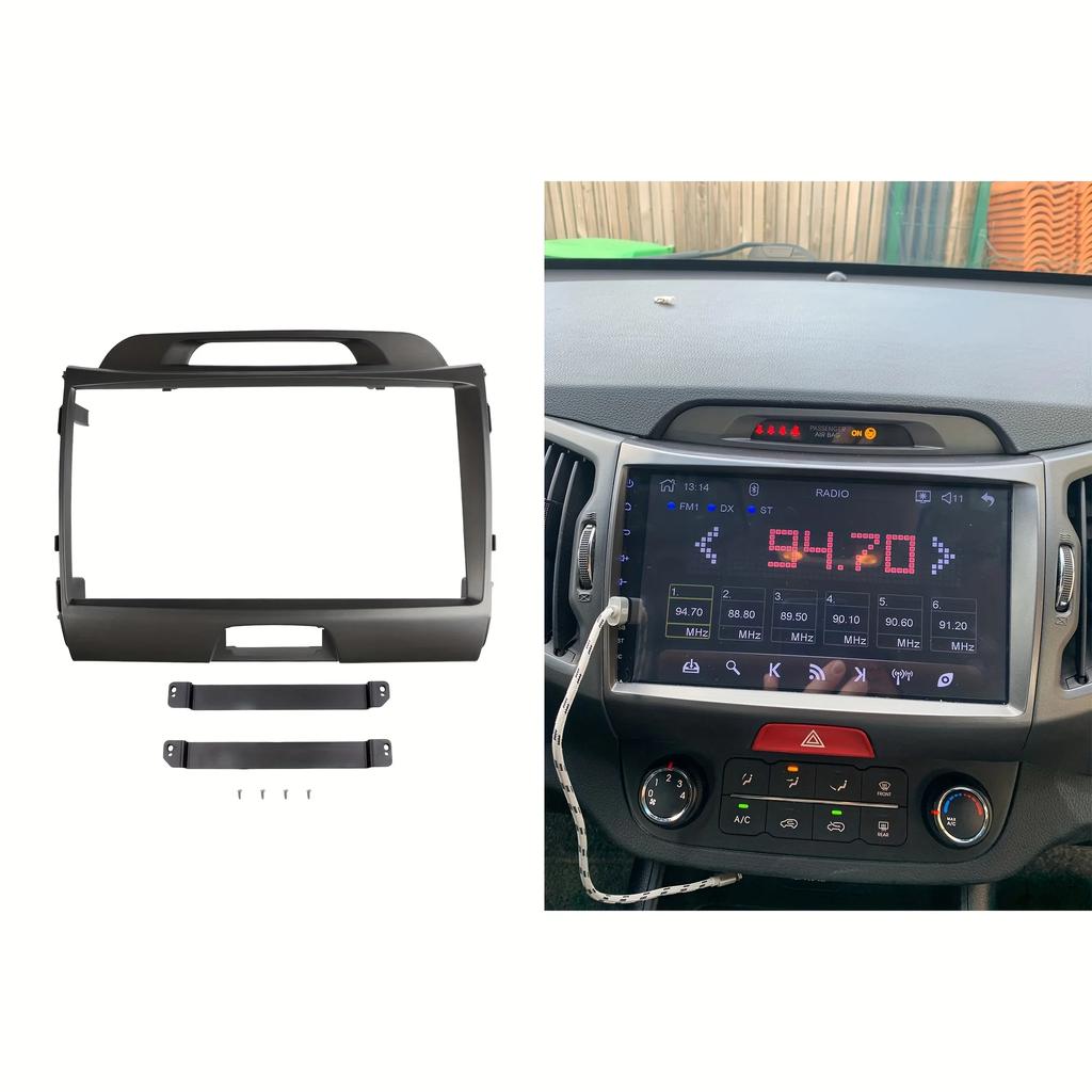 For Kia SPORTAGE 2010-2016 9 Inch Car Fascia Frame Decorative Panel Mounting Auto Interior Accessories