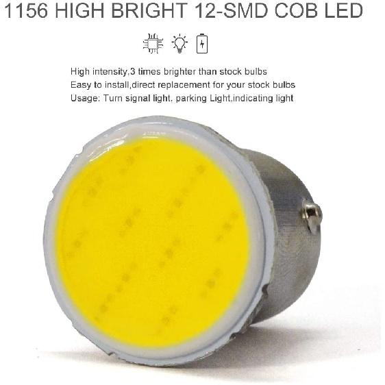 10pcs Car LED Lights 1156 BA15S COB*12SMD Truck DRL Daytime Running Lamp 1157 BAY15D Brake Stop Signal Bulbs 24V Accessories T10 Bulbs 7