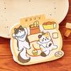 Katzen Mini Spiralnotizbücher 3,6 x 3,8 Zoll Obere Spiralbindung Notizblöcke, Cartoon 50 Seiten Notizbücher, Kawaii Notizbuch Schreibwaren für Notizen & Geschenke