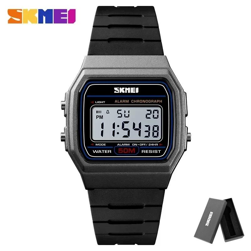 SKMEI 1412 Sport Paar Uhren Relogio Feminino Mode Damen Digitale Uhr Wasserdicht Anzeige Datum Woche Damen Armbanduhr