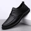 Men's Shoes 2025 Summer New Men's Fashion Outdoor Lace-up Versatile Office Soft-soled Formal High-end Business Leather Shoes