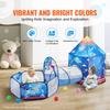 3 in 1 Kids Play Tent with Tunnel for Boys, Girls, Babies and Toddlers, Indoor/Outdoor Pop Up Playhouse with Carrying Bag & Banding Straps Birthday