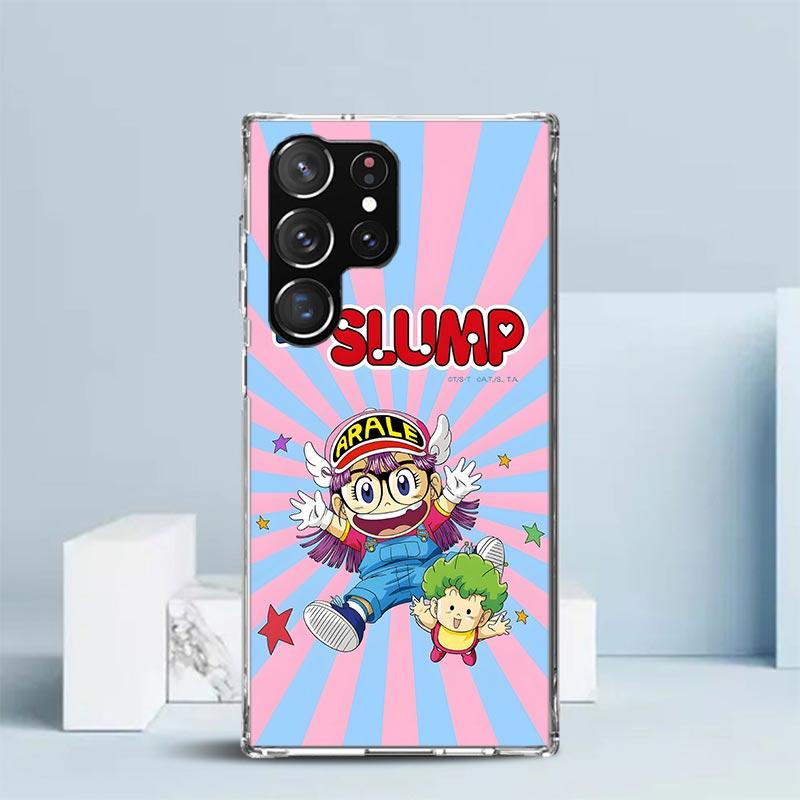 Arale Dr Slump Phone Case For Samsung Galaxy S24 S25 Edge S26 Ultra S22 S23 Plus S21 + S20 FE Soft TPU Back Cover Galaxy S22 S23