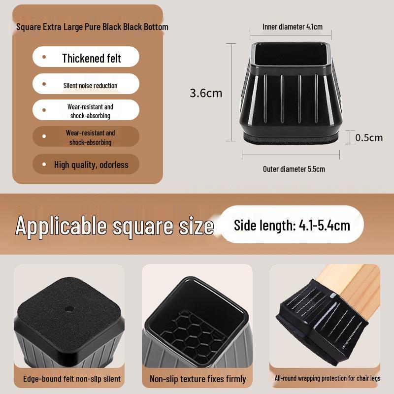 Silicone Chair and Table Leg Covers - Silent, Non-Slip Protection for Furniture