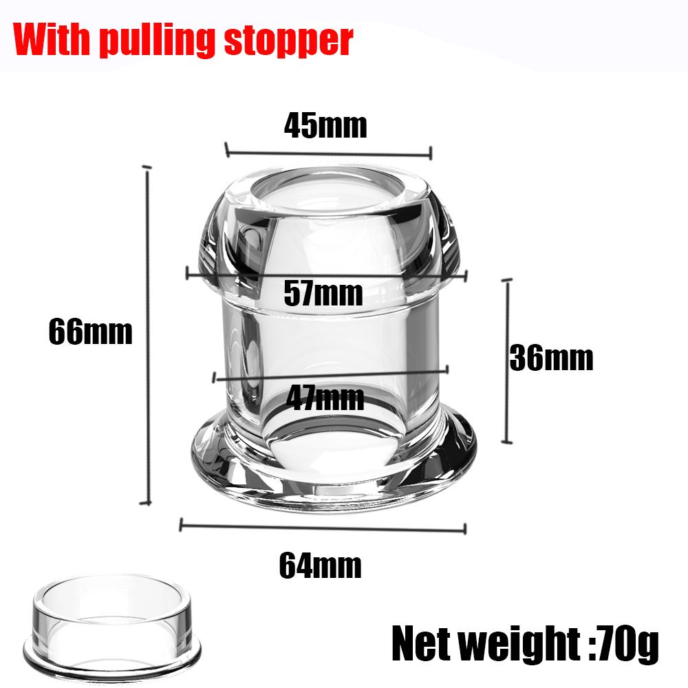 Hollow Anal Plug Silicone Tunnel Butt Plugs with Stopper Anal Dilator Anus Expansion Prostate Massage Sex Toys for Women Men Gay