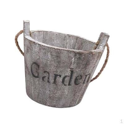 Barrel Er Pots Wooden Garden Patio Outdoor