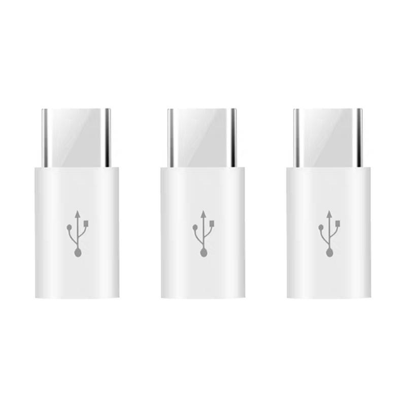 Xiaomi 3 PCS Micro USB To Type C Adapter for Samsung Huawei Honor Xiaomi Redmi OPPO VIVO Android Phone Charger Cable Charging Converter