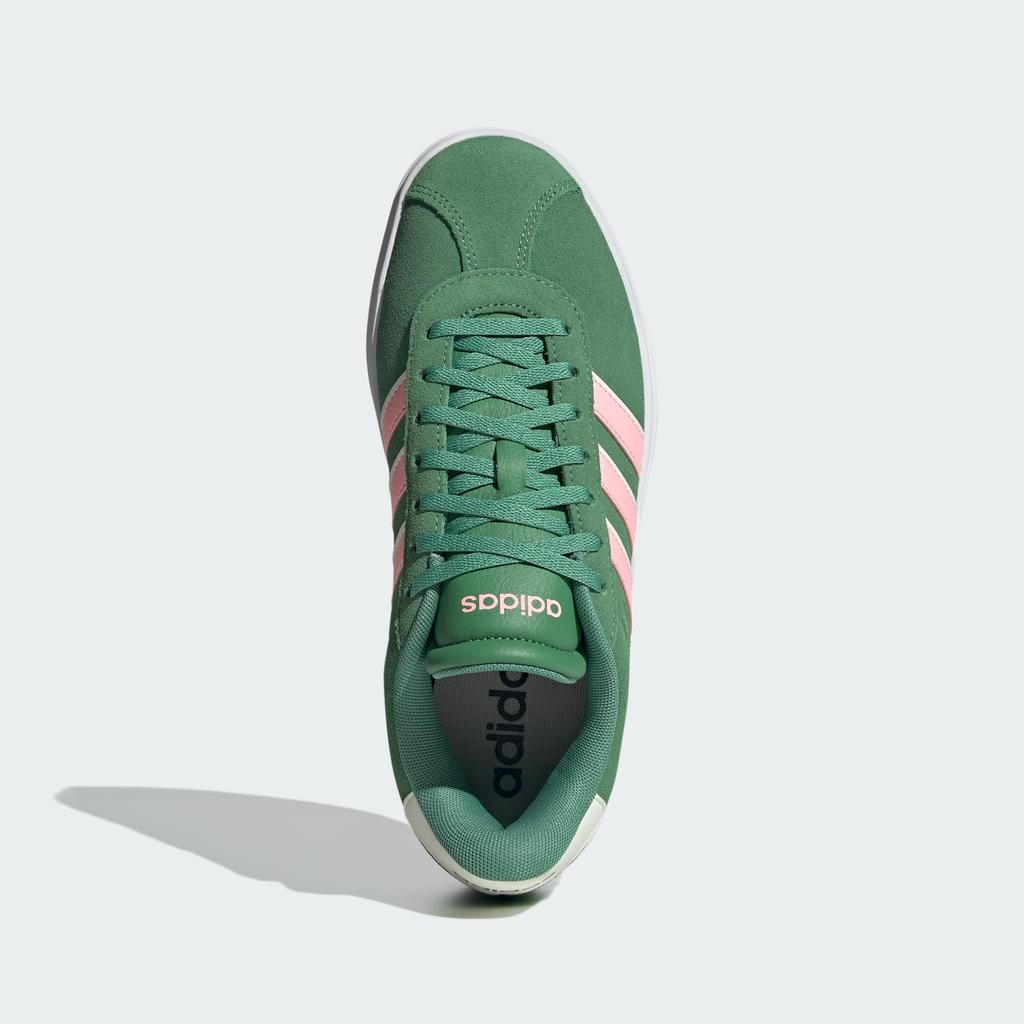 adidas Court Bold VL Size Green and Pink Women's Sneakers, 24.5,