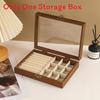 Walnut Jewelry Box With Multiple Compartments For Earrings Necklaces And Rings Gift For Women