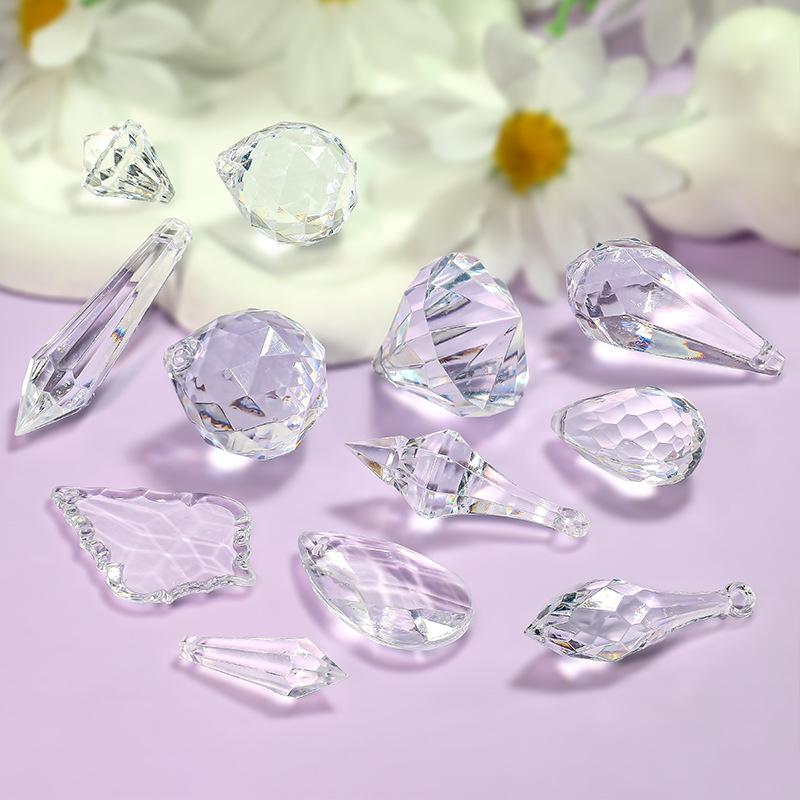 Acrylic Water Drop Crystal Chandelier Pendant Ornament for Wedding Pavilion or Christmas Decoration