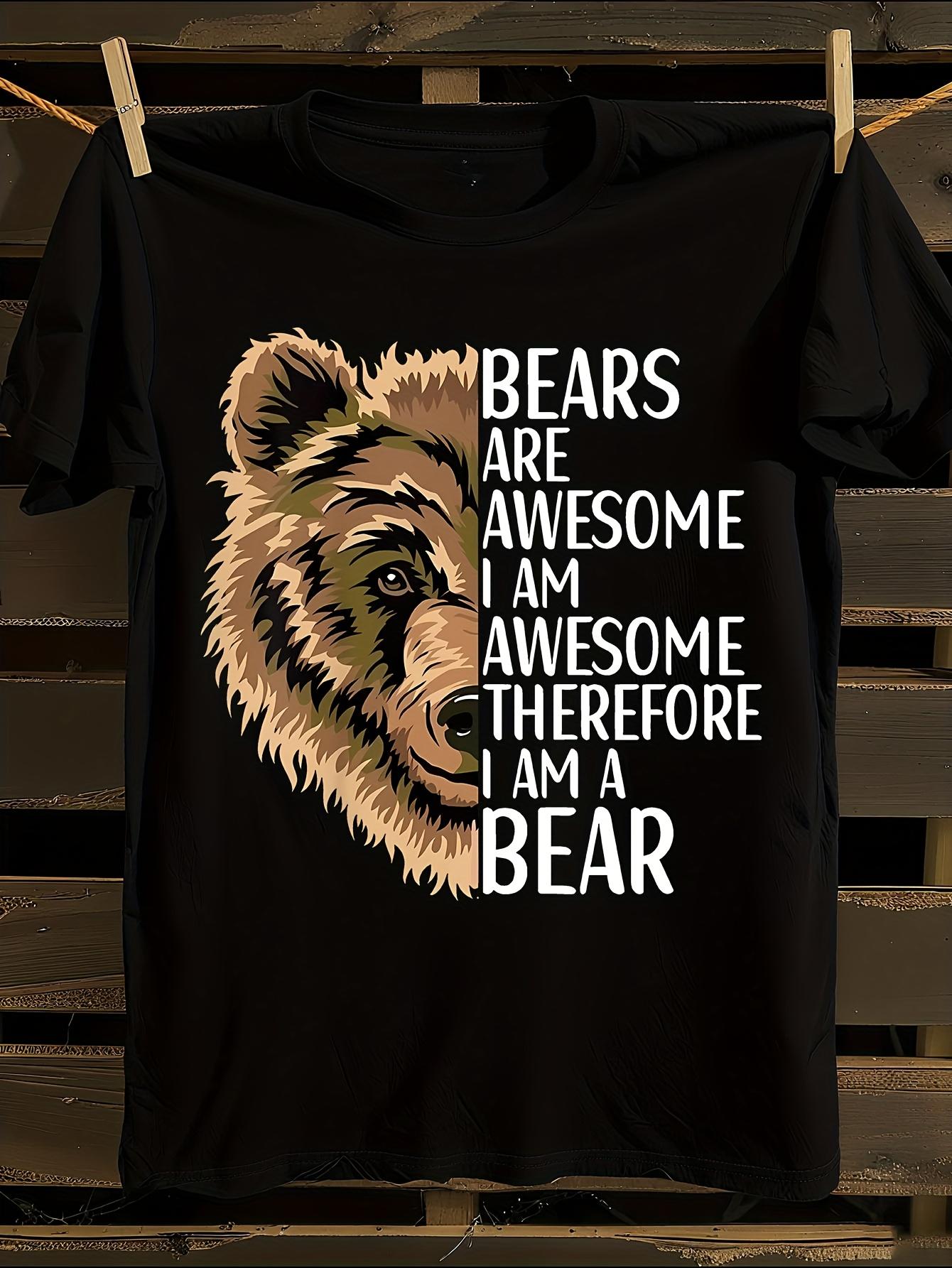Funny Bear Graphic Tshirt S
