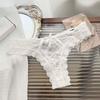 Ruffle Mesh Floral Bowknot Panties Patchwork Lace Flower Transparent Briefs Quick Drye   Lady