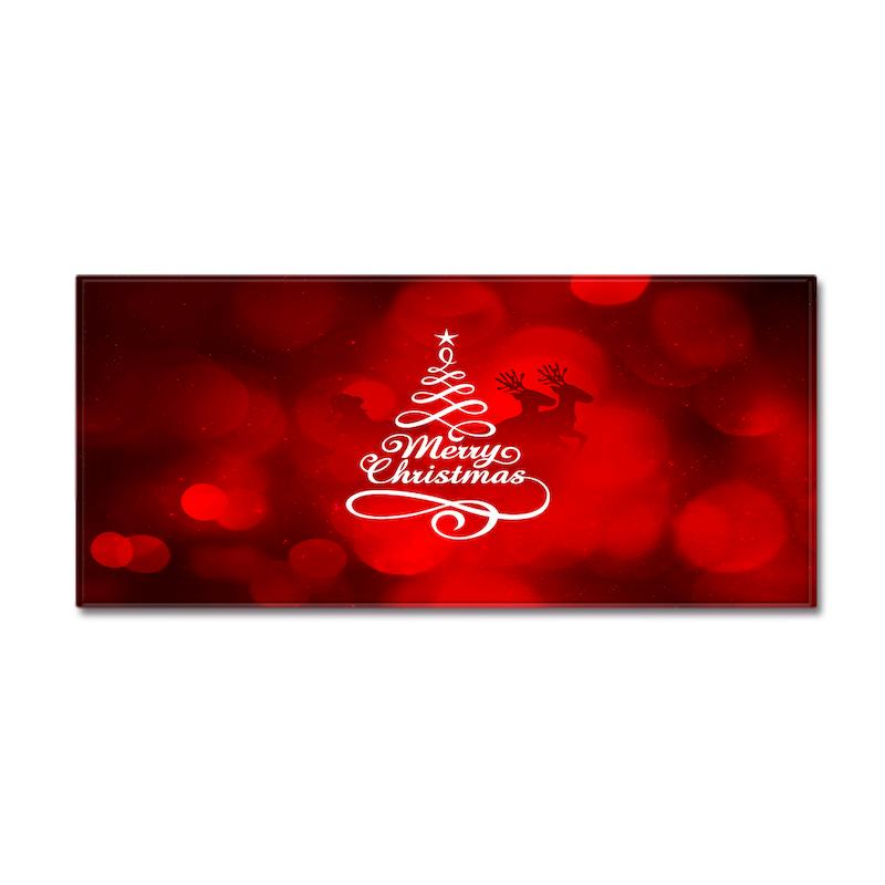 Red Christmas Anti Slip Kitchen Floor Mat, Absorbent Anti Fatigue Decorative Carpet, Indoor Home Decoration