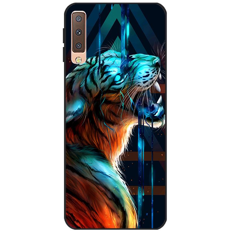Cases For Samsung Galaxy A7 2018 Cover Silicon Color Phone Case Cover For Samsung A7 2018 A750 A750F 6.0 Inch Protective Shell