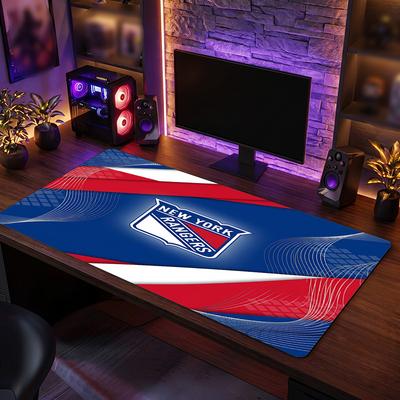 New York Rangers Pattern Mousepad Anti?Slip Rubber Desk Pad For Gaming Working Desktop Decoration