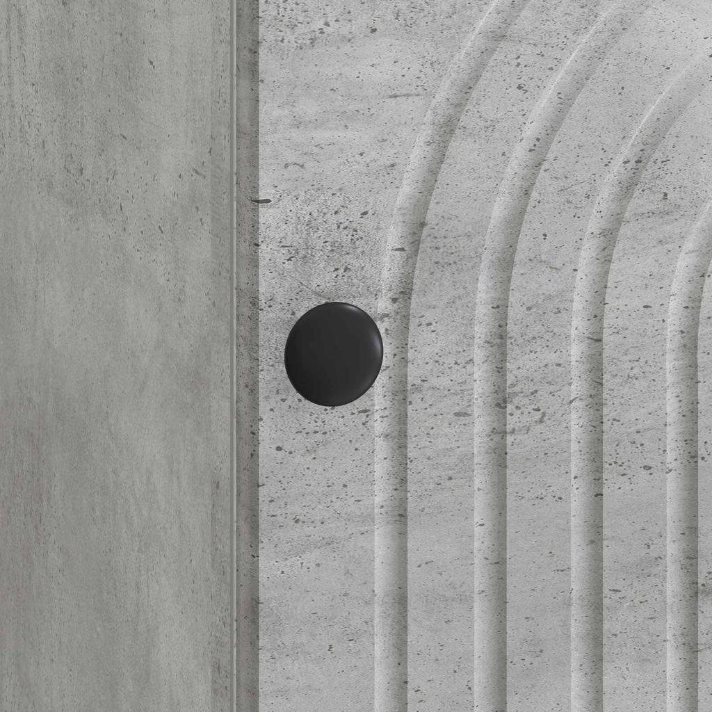 Nightstand Concrete Gray 43 x 34.5 x 50 cm Particleboard
