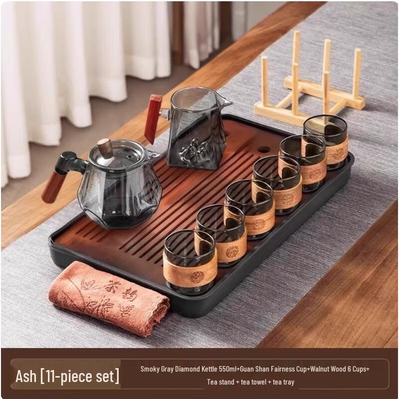 HANDUNYOU Diamond Glass Tea Set