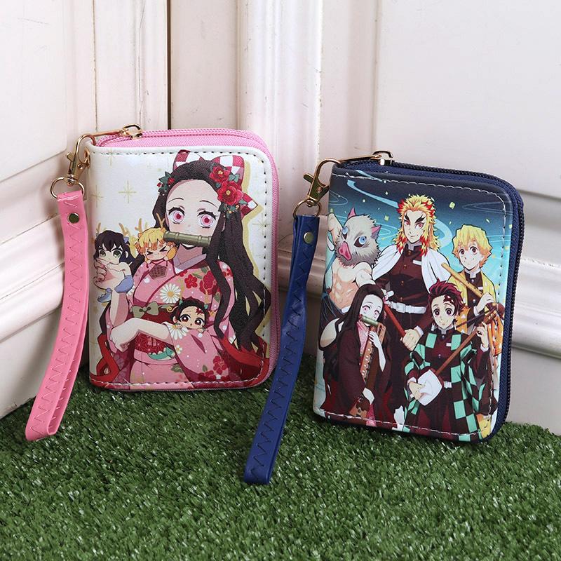Japan Cartoon Comics Demon Slayer Merchandise Kleine Geldbörsen für Männer und Frauen Münzbörsen 7542