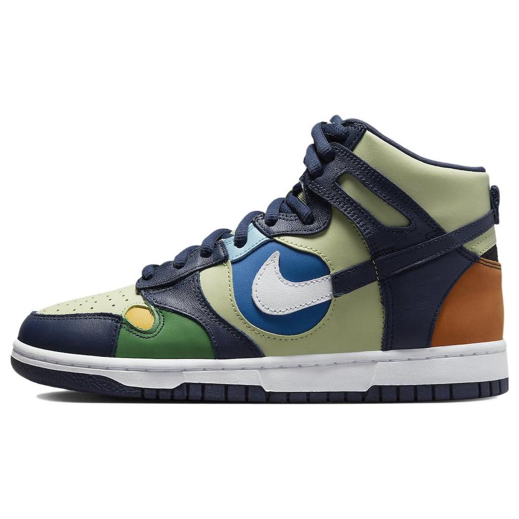 New Nike Dunk High See Through Pistachio Midnight Navy Women's DQ7575-300