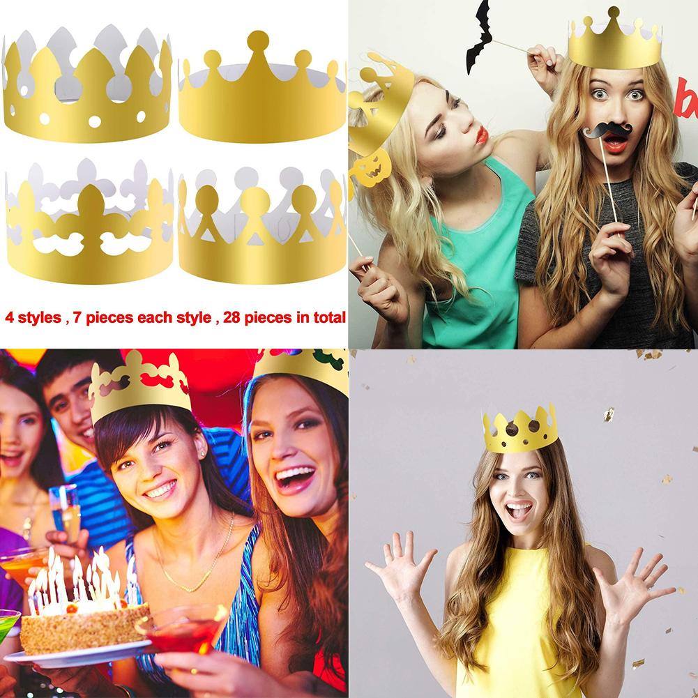 Party Hats King Crown Party Hats 4Styles Brand-new
