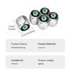 For Skoda 4PCS Aluminum Car Tire Valve Caps Anti Theft Auto Wheel Stem Covers S Kodiaq Octavia 2 3 Yeti Karoq Rapid Fabia VII