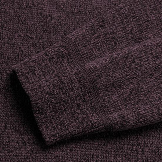 Men Sweater Round Neck Long Sleeves Winter Autumn Spring Thick Knitted Sweatshirts Casual Pullover Men Clothing for Home Office