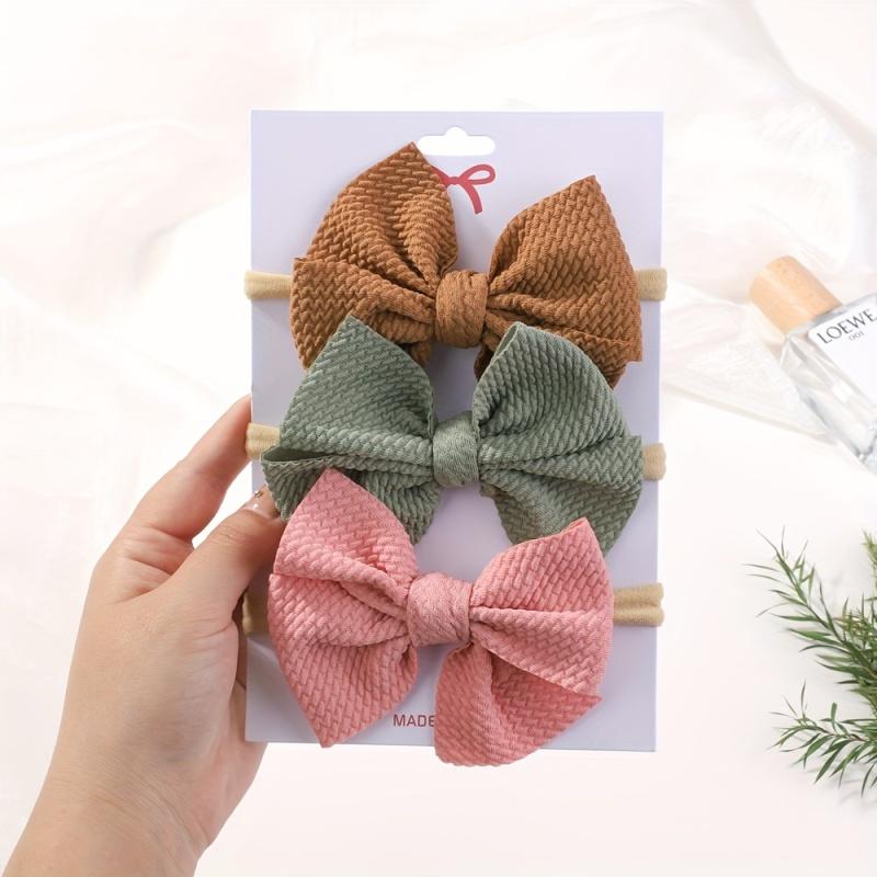 

3 шт. Повязки на голову с бантами для маленькой девочки, хлопковая повязка для волос для новорожденных, аксессуар, детская повязка для волос, уличная, для малышей, детская повязка на голову, аксессуары для волос