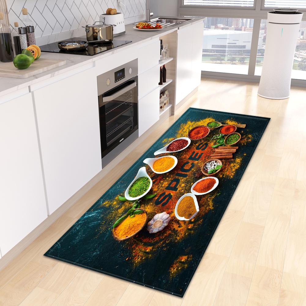 Home Porch Bedroom Balcony Living Room Floor Mat Bathroom Non-slip Long Carpet Kitchen Mat Porch Door Mat