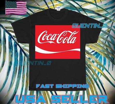 NUOVA Maglietta PREMIUM COCA-COLA LOGO BANDIERA T-Shirt DIVERTENTE UNISEX TAGLIA S-5XL