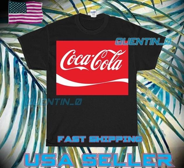 НОВАЯ Футболка ПРЕМИУМ COCA-COLA ФЛАГ ЛОГОТИП Футболка СМЕШНАЯ УНИСЕКС РАЗМЕР S-5XL M