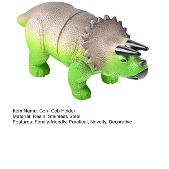 Dinosaur Corn Cob Holders for Kids Adults Reusable Corn Cob Skewers Dinosaur Corn Picks Kitchen Table Decoration