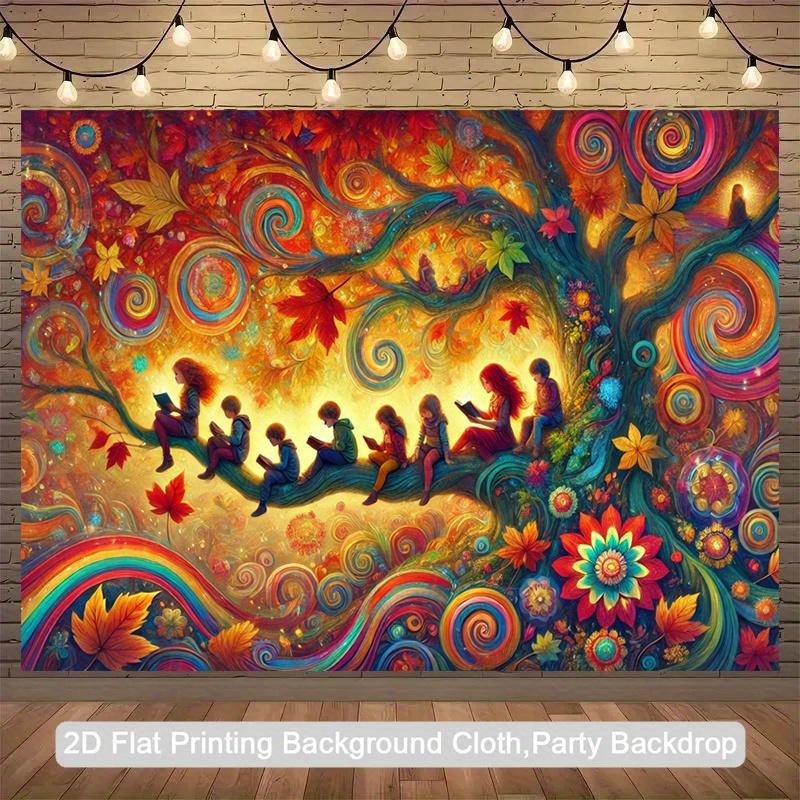 2D plane 1 piece for autumn reading suitable for festival parties and birthday decoration items