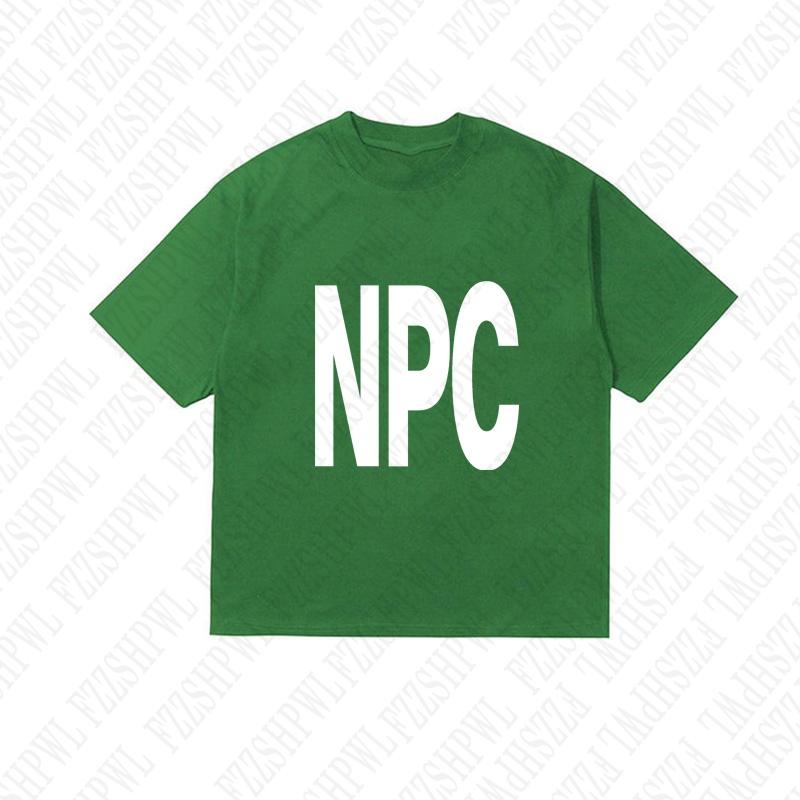 NPCOversized Harajuku Letter Print Casual Y2K Cotton Tshirt Men Clothes ONeck Hiphop Punk Streetwear Short Sleeve Top Summer