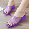 Sandals for Women Summer Shoes 2025 Non-slip Ladies Slippers Plastic Household Soft Female Slides Footwear