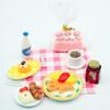 1Set Dollhouse Mini Breakfast Play Dim Sum Bread Jam Plate Model Miniature Kitchen Cooking Baking Model Diy Doll Accessories