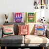 Cartoon Sardine Can Cute Cushion Cover Cushion Cover Set 4Pcs 50X50 45X45 40X40 Pillowcase Decorative Sofa Home Decor