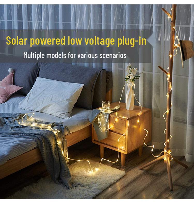 Solar LED Waterproof Christmas Fairy String Lights for Outdoor Decoration