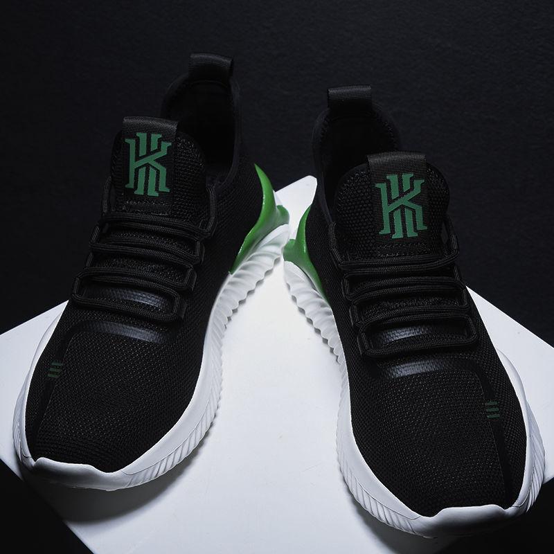 Men's Flyknit Sports Shoes Casual Mesh Breathable Single Shoes  Lace Up Sneaker Running Shoes 39-44