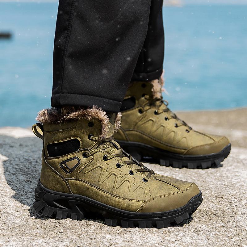 Talla 40- 48 Botas de Nieve de Invierno para Hombre Impermeables para Exteriores Botas de Hombre Estilo Ruso Botines para Hombre Botas de Nieve