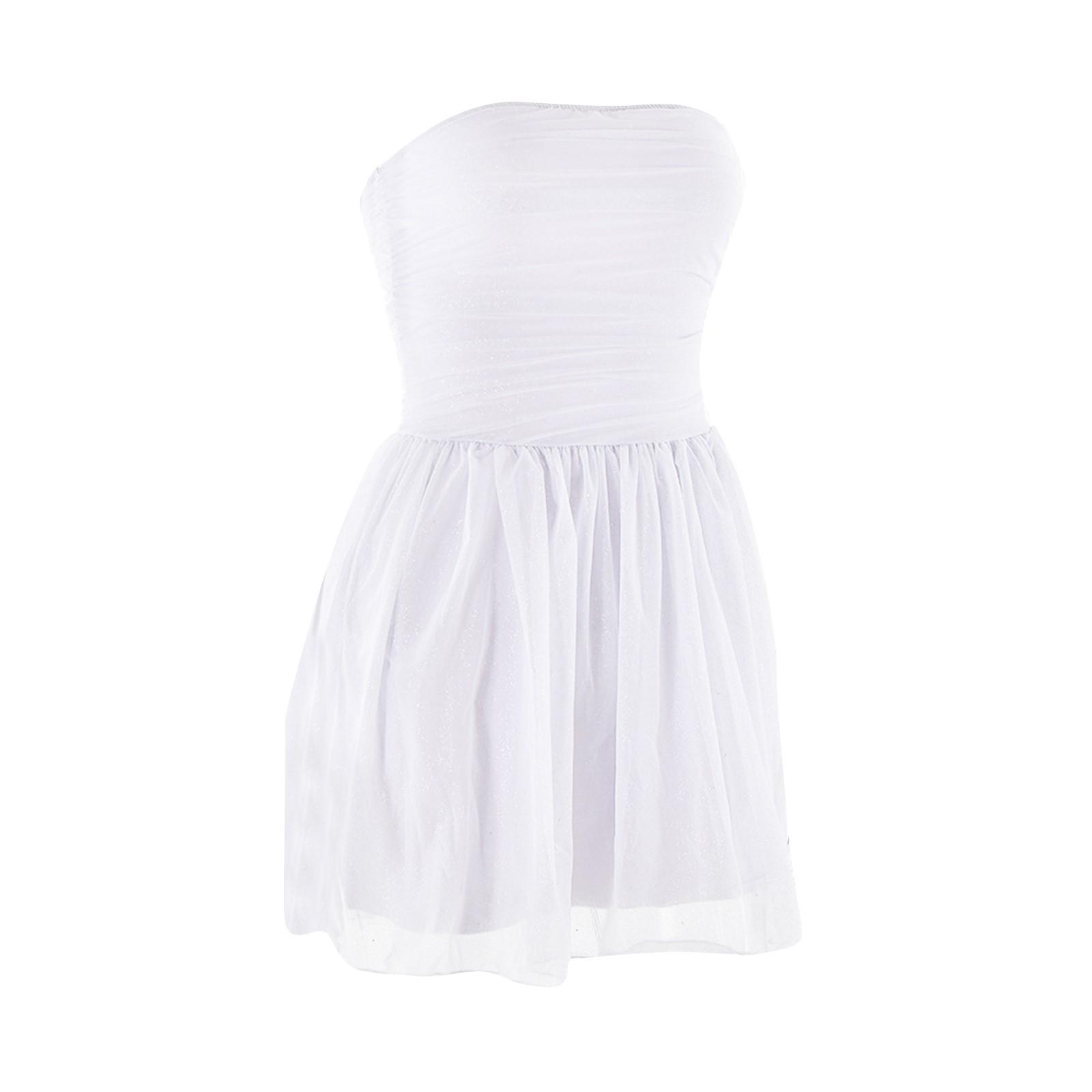 

Женское сетчатое двухслойное платье-труба с открытой спиной S белый