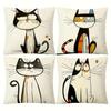Fun Cool And Stylish Cats Digital Printing Pillow Cover Short Plush Suitable Living Rooms Bedrooms Sofas Throw Cushion Cover