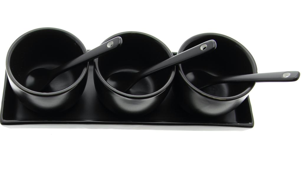 BOWLS CONTAINERS FOR SAUCE AND DIP 3 pcs SET
