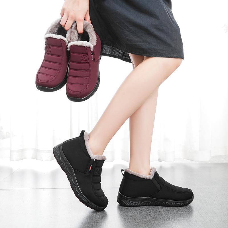 Winter new old Beijing cloth shoes piled and thickened cotton shoes, men's and women's warm casual cotton boots support