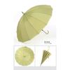 Small fresh simple fashion creative foreskin 16 bone straight rod men's and women's umbrella automatic long handle umbrella plus printing umbrella