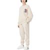 MLB Solid Color Straight Leg Cuffed Casual Pants Men bottoms Beige 3LWP00124-50BGL