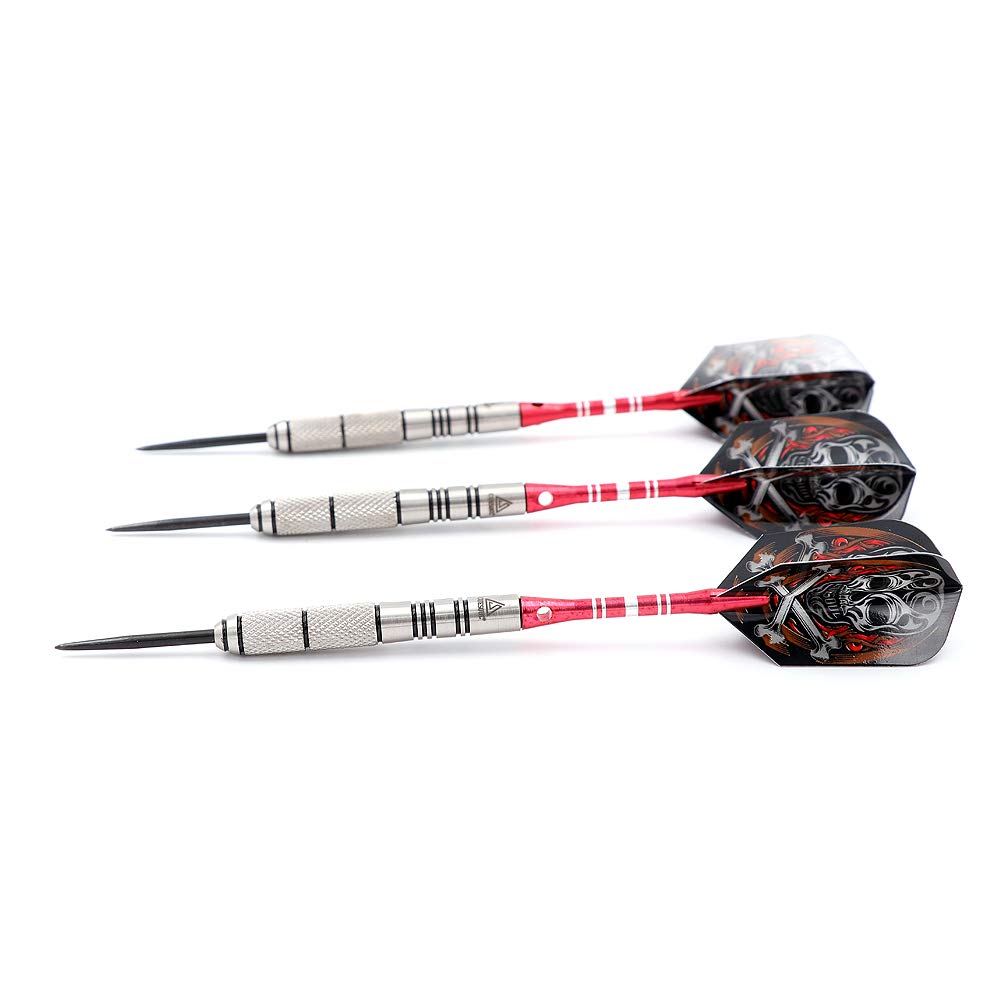CUESOUL Tungsten Steel Tip Darts- Precise Barrels 26 Grams 90% Tungsten with Luxury Case(CSTSSTD011-26L)