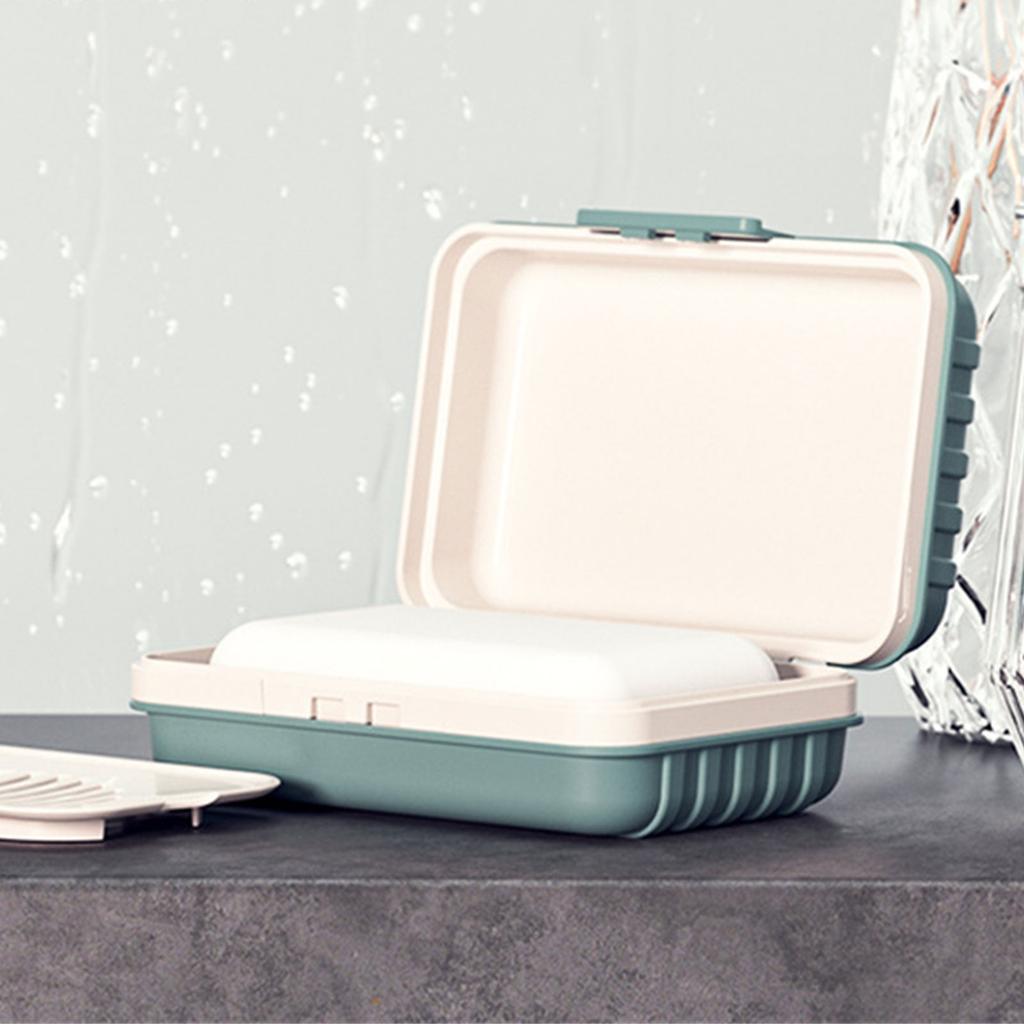 Travel Soap Container Portable Soap Holder with Lid Soap Case for Camping Gym Plastic Soap Box Bathroom Accessories