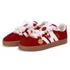 Adidas Vl Court Classic Lightweight Low top German Army Trainers Women's Red KK3774(Team943-SBOX)